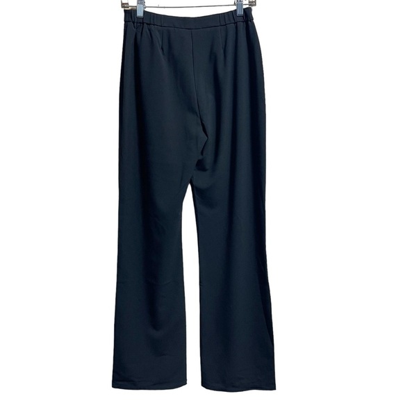 Chico's High Waist Flare Leg Black Trousers Women's Dress Pants Size 0 Tall - Picture 2 of 8